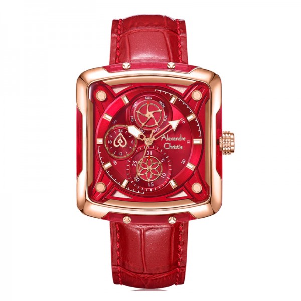 Alexandre Christie AC 3030 Rosegold Full Red BFLRGRE